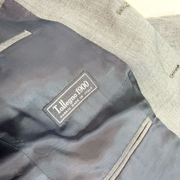 J. Crew Jacket Mens Size 42R Gray Solid Wool Long-Sleeve Suit Blazer Ludlow - Picture 2 of 10